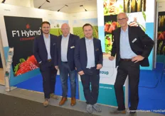 Roland Sweijen, Stefan Pohl, Sjoerd Gipmans, and Vincent Deenen from Limgroup. Their booth was all about the F1 Hybrid launch (strawberries). Vincent: "The launch was a bombshell. So many reactions. Fantastic."